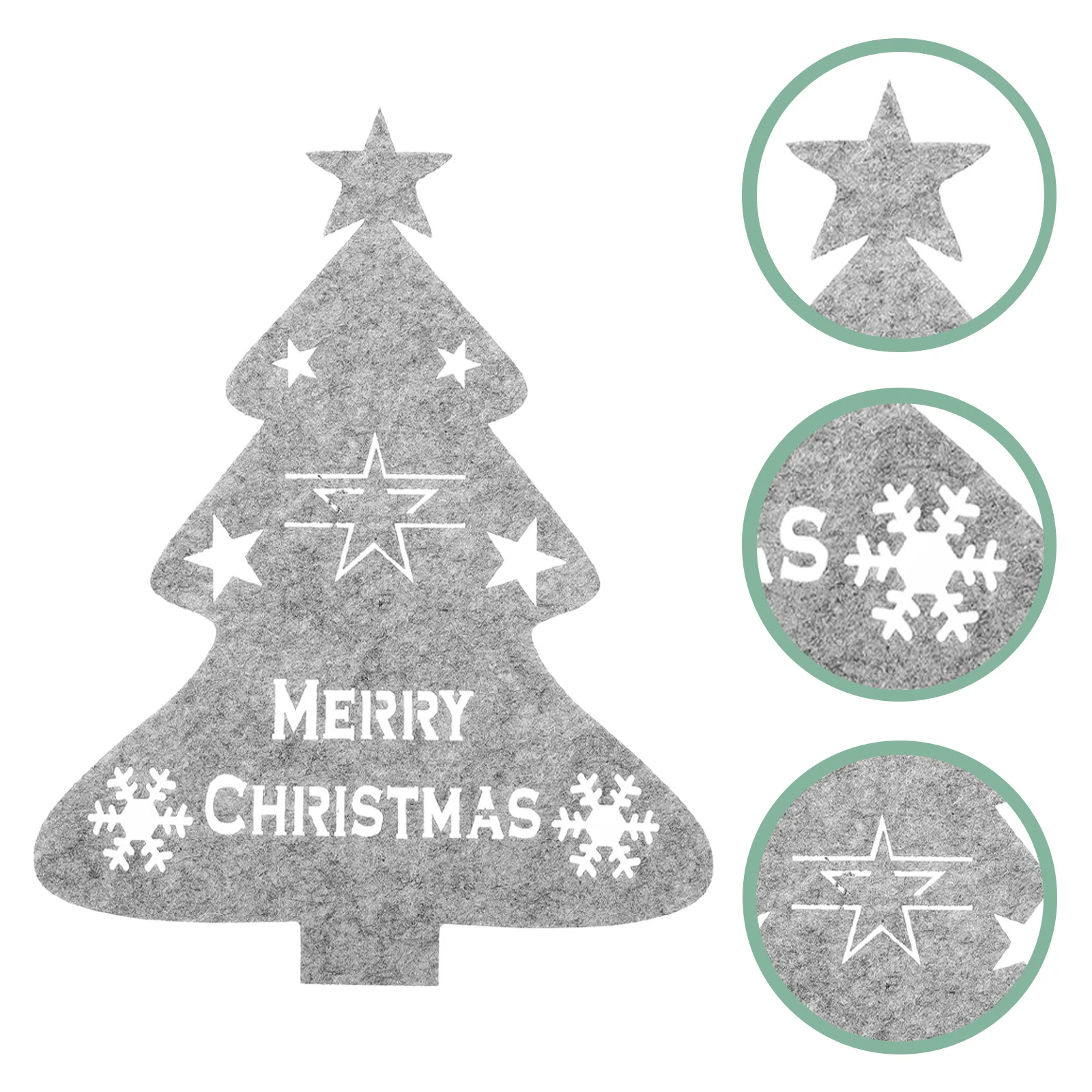 

4Pcs Christmas Cutlery Sleeves Xmas Tree Silverware Holders Festive Table Decoration Party Dinner Accessories Fork Cutter
