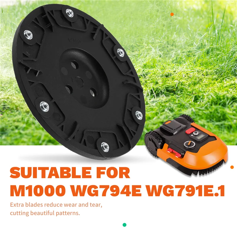 

CQMF-RSD-01 Lawn Mower Knife Disc Turntable For Worx Landroid/Landxcape Kress/ Robotic Mower Cutter Disc Parts
