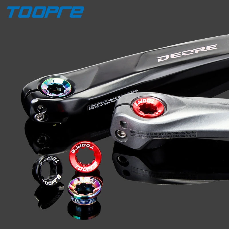 TOOPRE Mountain Bike Aluminum Alloy Screw MTB Integrated Chainwheel Torx Crank Cover M20 Bolt For XT/XTR/SLX/DEORE