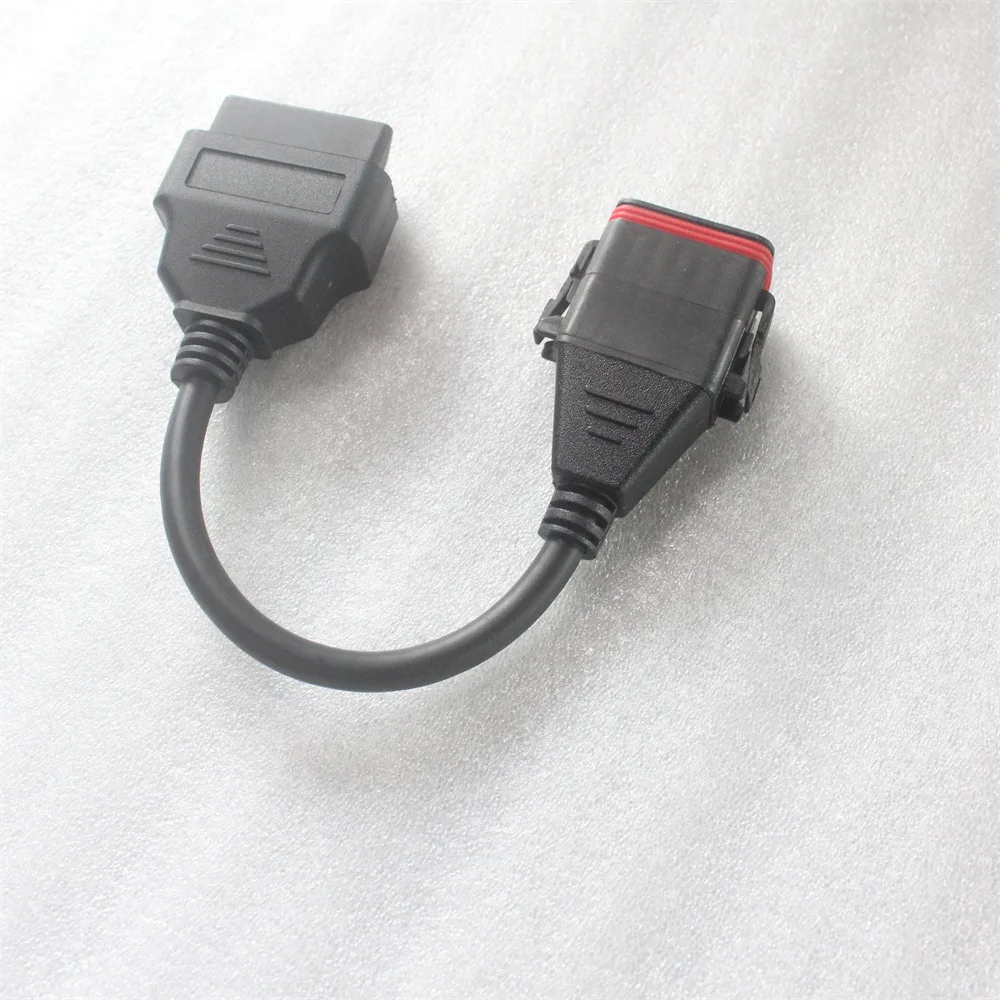 OBD Adapter 12 PIN Connector for Cummins Truck Scanner Test Cable for Inline6 Komatsu 12pin To OBD2 16pin Convert Wire Harness