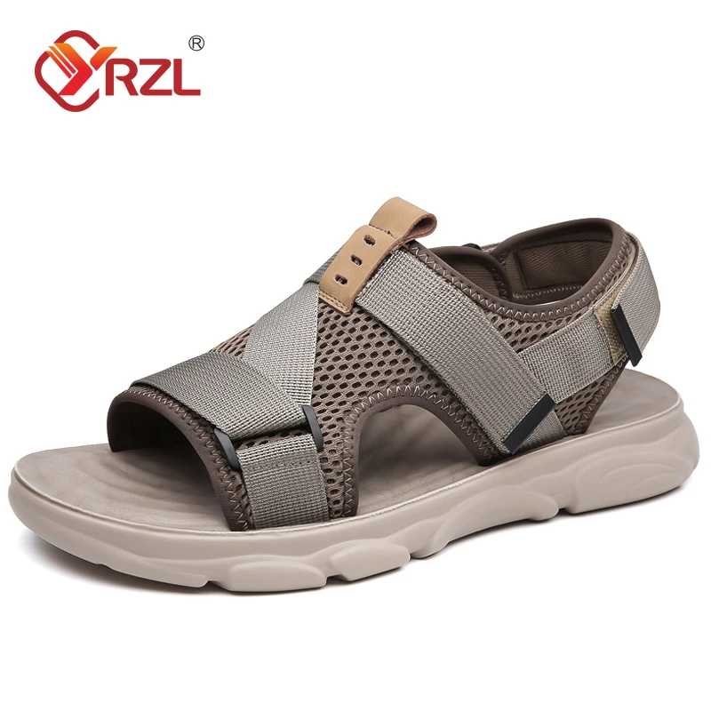 

YRZL Sandals Soft Comfortable Non-Slip Men Shoes High Quality Beach Sandals Mens Gladiator Sandals Summer Shoes for Men