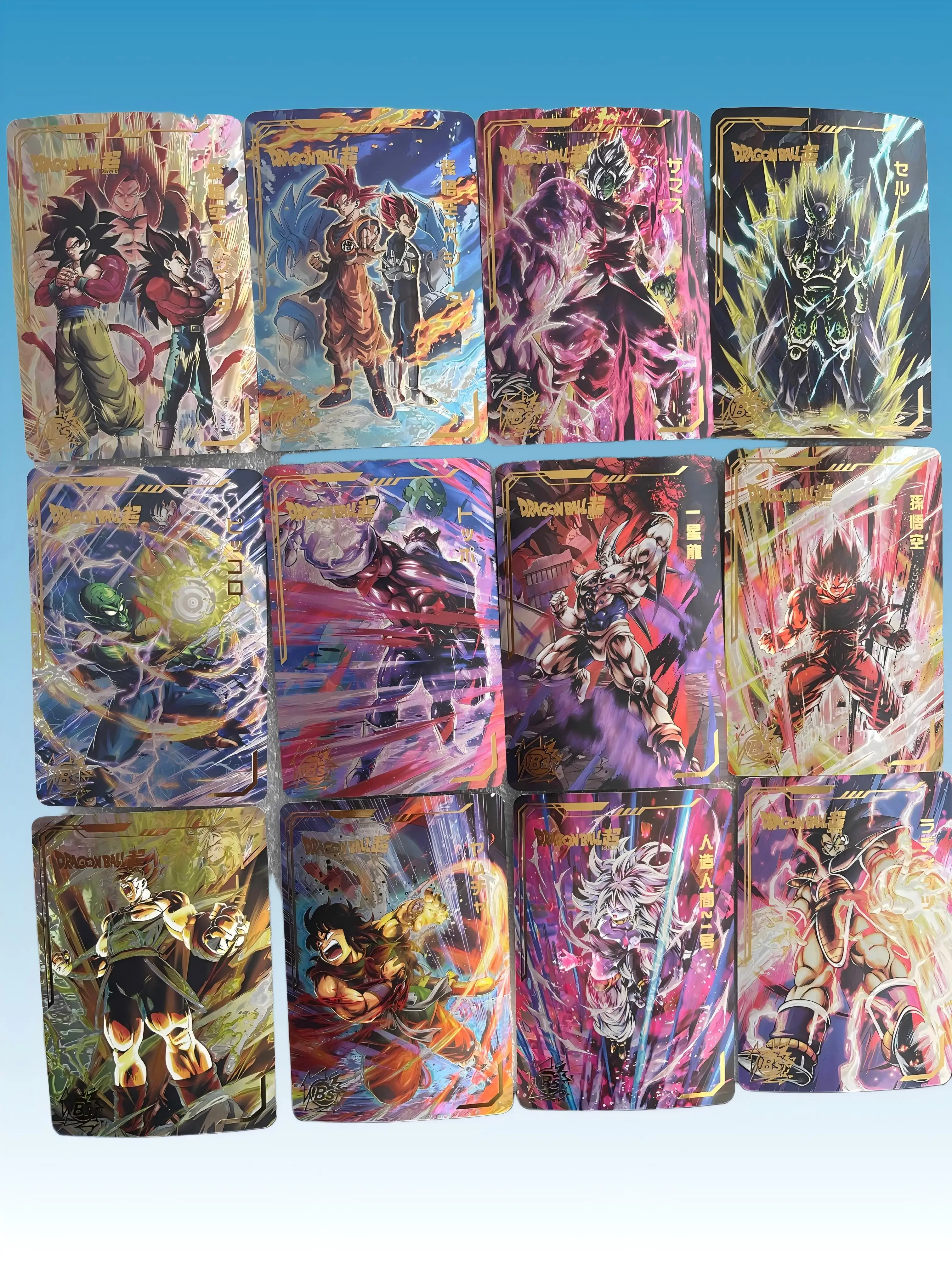DIY Dragon Ball Legend Laser Gold Foil Craft Holo Cards Vol.13-18 Anime Manga TCG CCG Collectible Gift Rare