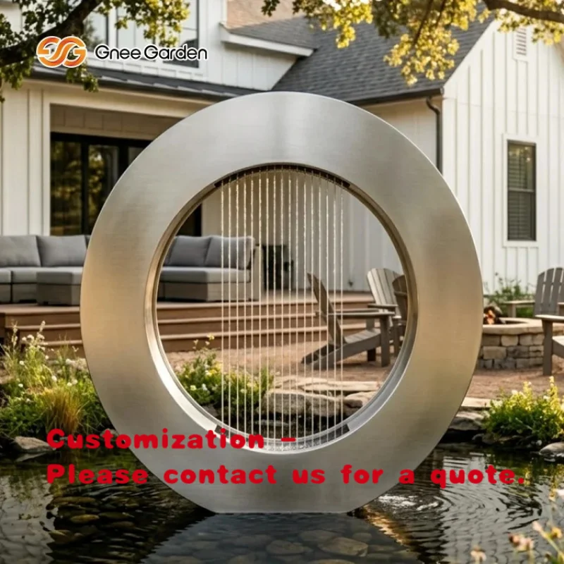 custom.Customized Curtain Feature Decoration Indoor Mall Outdoor Garden Pool Fountain Rain Curtain