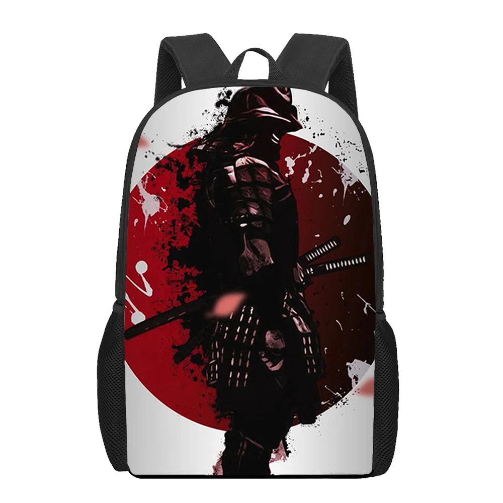 Samurai 3D Print School Bag Set for Teenager Girls Primary Kids Backpack Book Bags Children Bookbag Satchel Mochila Infantil