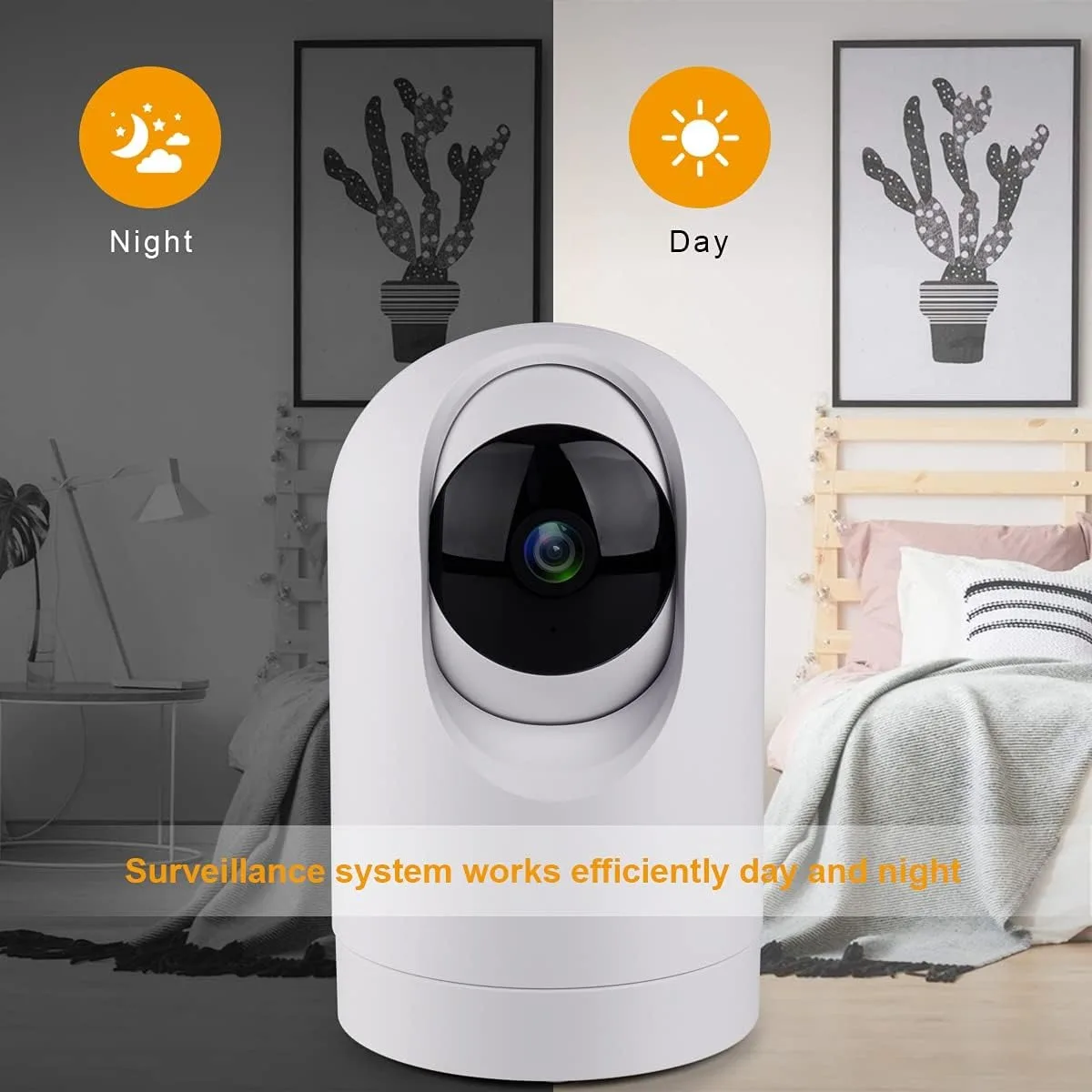 Tuya 2MP 4MP Indoor Baby Monitor Camera Auto Tracking Security CCTV WiFi PTZ Camera Alexa Google Smart Life App 2.4G/5G WIFI