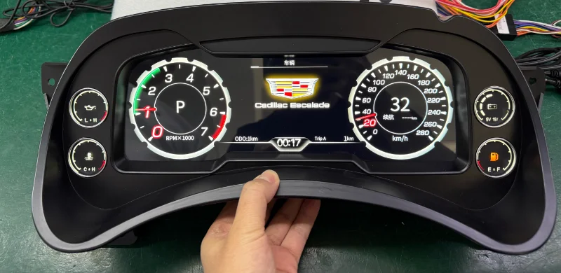 

Автоматическая виртуальная кабина для Chevrolet Tahoe Cadillac 2001-2007, цифровая приборная панель, ЖК-дисплей, счетчик спидометра приборной панели