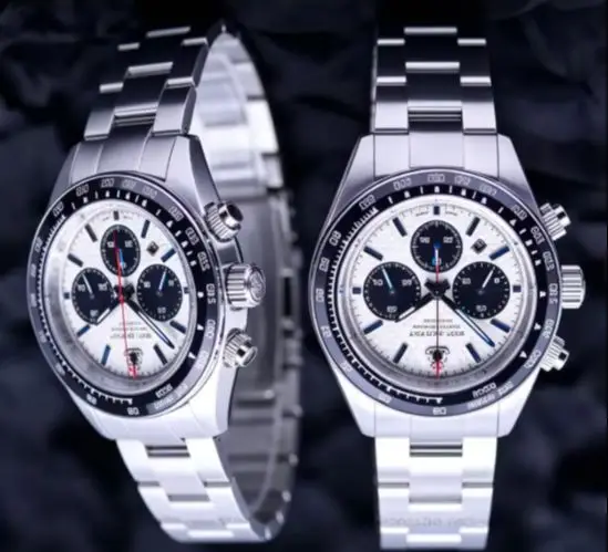 Solar Photokinetic Energy Three-eye Chronograph Watch Waterproof Watch