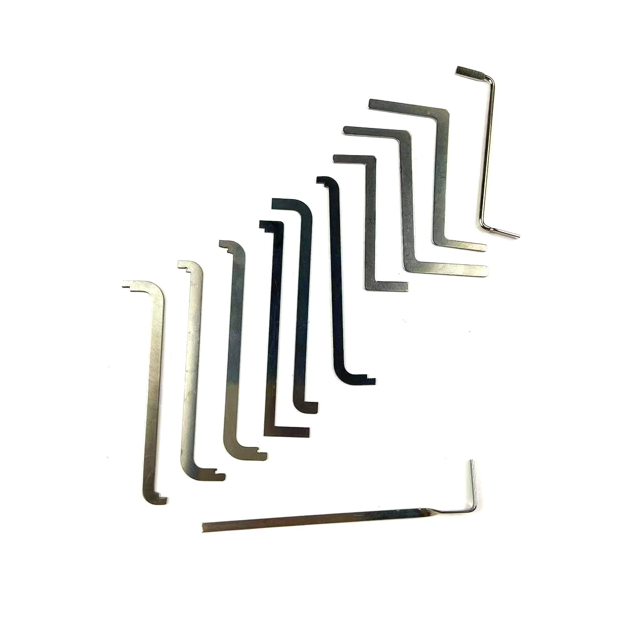 Clear Crystal Creative Locks and Practice Pick Tools,11pcs Tension Wrench Set ,Creative Gift for Men