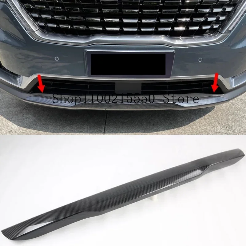 Fit For Kia Carnival KA4 2021 2022 2023 Car Accessories ABS Plastic Front Bottom Bumper Lid Cover Strip Trim 1pcs