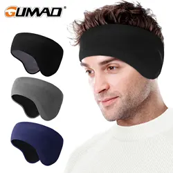 Cold Weather Winter Headbands Double-layer Sport Sweatband Fleece Ear Warmer Windproof Ski Running Cycling Yoga Bandana Hairband