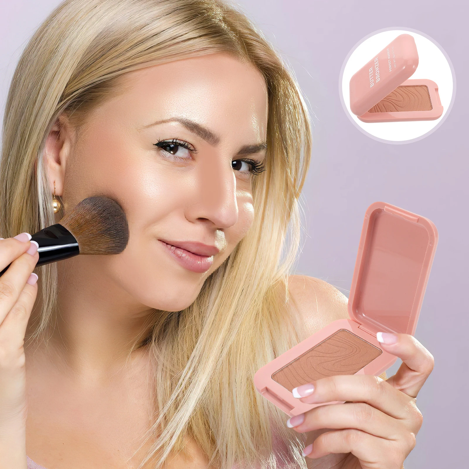 

Butter Bronzer Powder Natural Contour Long-Lasting Matte Finish Face Sculpting Buildable Coverage Lightweight Formula Suitable