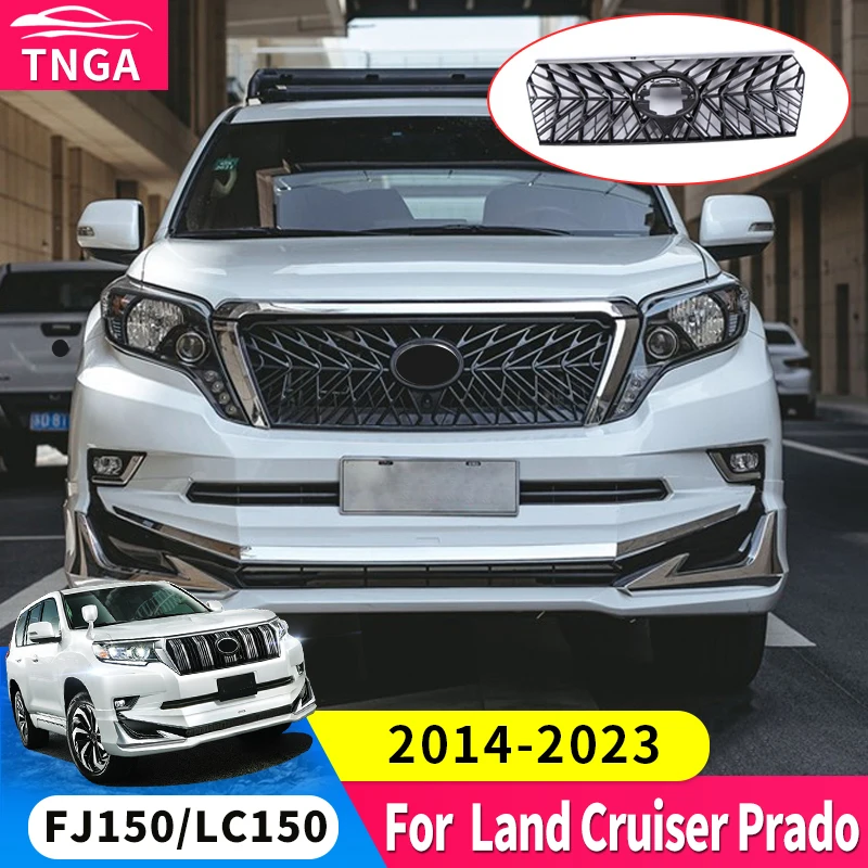 For 2014-2023 Toyota Land Cruiser Prado 150 Lc150 Grille Highlight Strip TRD Front Face Modification Decoration Accessories