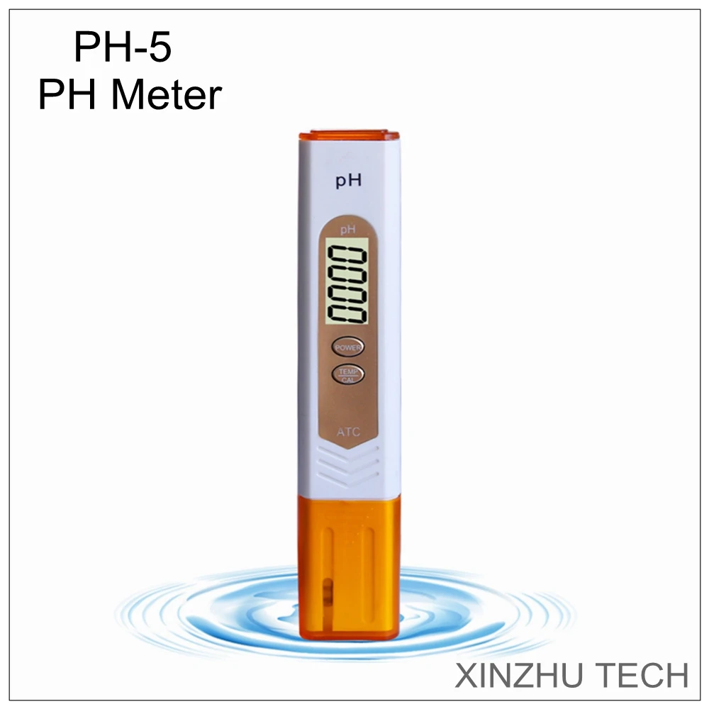 

NEW PH-5 Manual PH Meter Protable LCD Digital High Precision Water Quality Tester Aquarium,Swimming Pool Water Monitor PH Tester