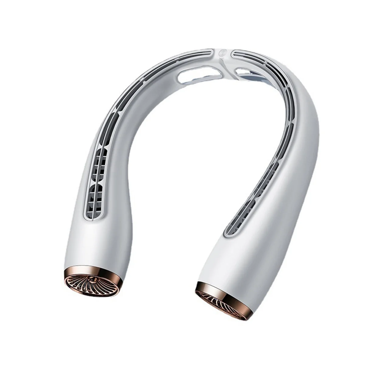 Kipas Leher Gantung Isi Ulang USB Portabel Turbo Tanpa Baling-Baling Pendingin Kipas Leher Gantung untuk Bersantai-A59E