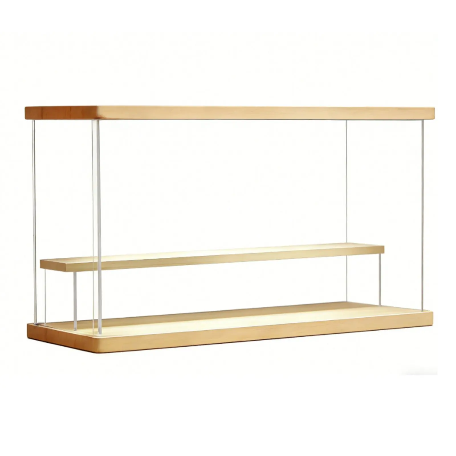 

Acrylic Display Box Transparent Surprise Box Display Shelf Debris-Shielding Proof Collectible Case Stackable Figurine Storage