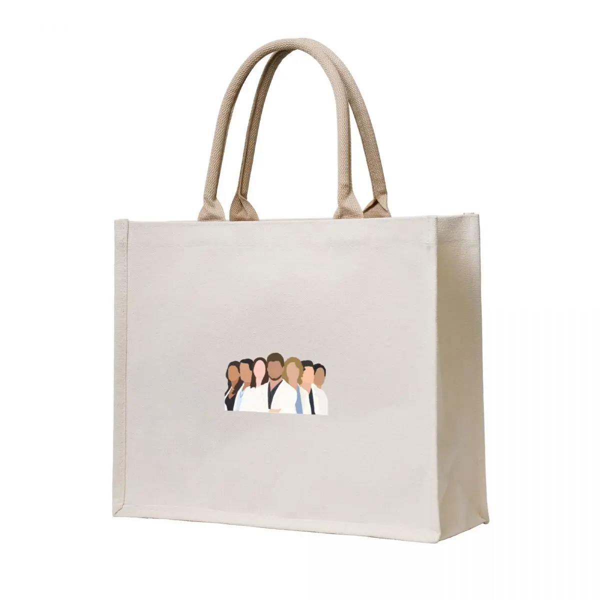 

greys drawing Tote Bag supermarket folding bag canvas shopping bag tote men's Women's beach bags