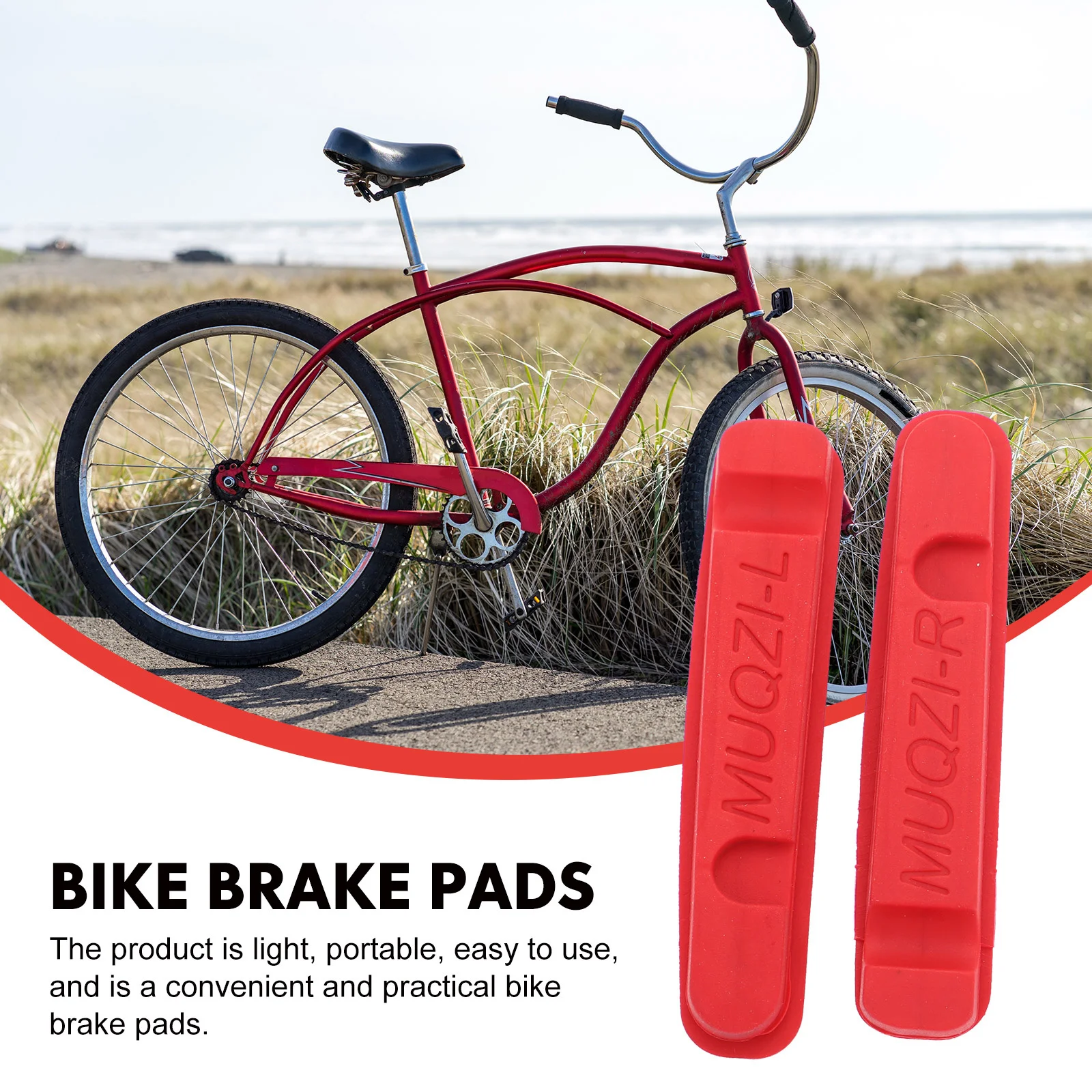 1 ペアロードバイクパッド耐摩耗性交換用折りたたみ自転車サイクリングバイクブレーキブロックプロフェッショナルキャリパーブレーキパッド