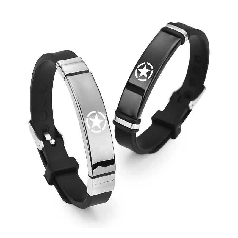 Bracelet de sport de basket-ball en plein air avec Logo de voiture, en Silicone, cadeau pour Jeep JK JL JKU TJ YJ CJ Wrangler Rubicon Grand