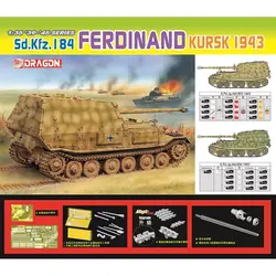 DRAGON 6495 1/35 Sd.Kfz.184 Ferdinand Kursk 1943 - Scale Model Kit
