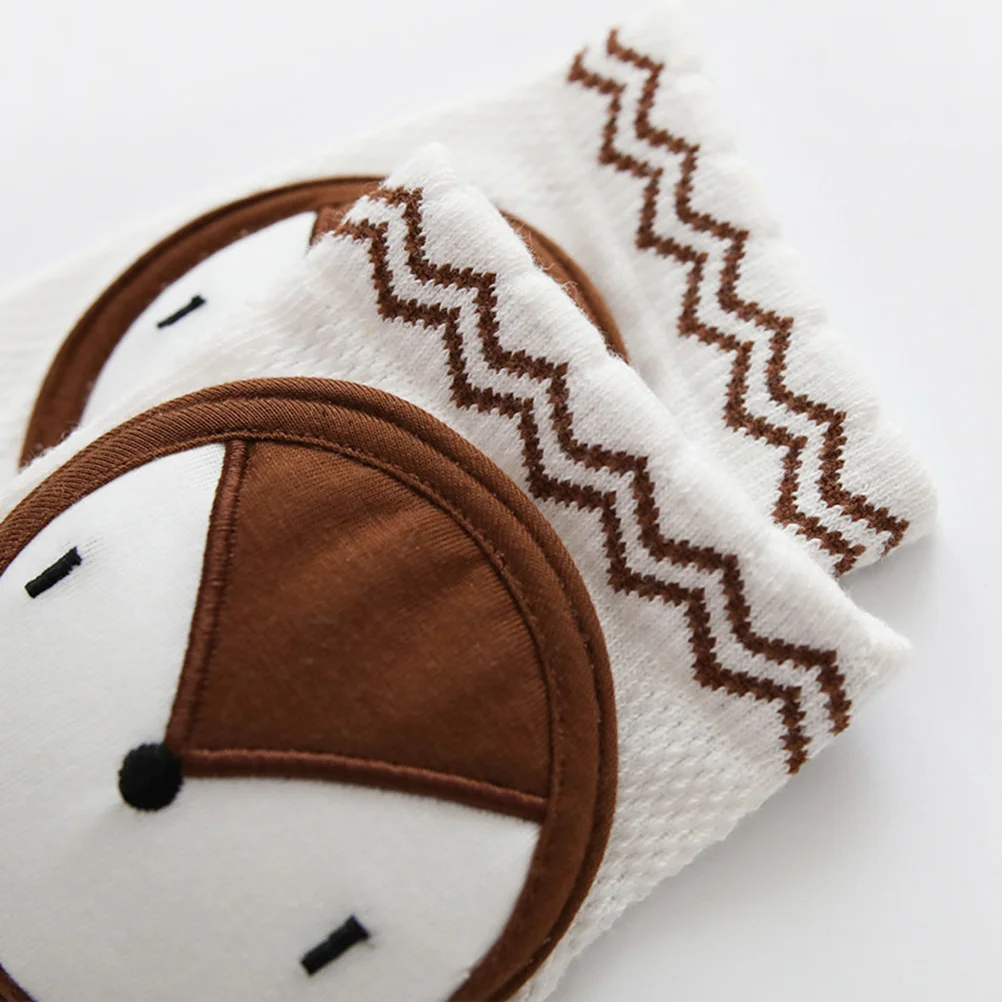 

1Pair Baby Kneepads Cotton Breathable Sweat Absorbing Elastic Knee Pads Crawling Protector Toddler Infant Knee Sleeves Fox