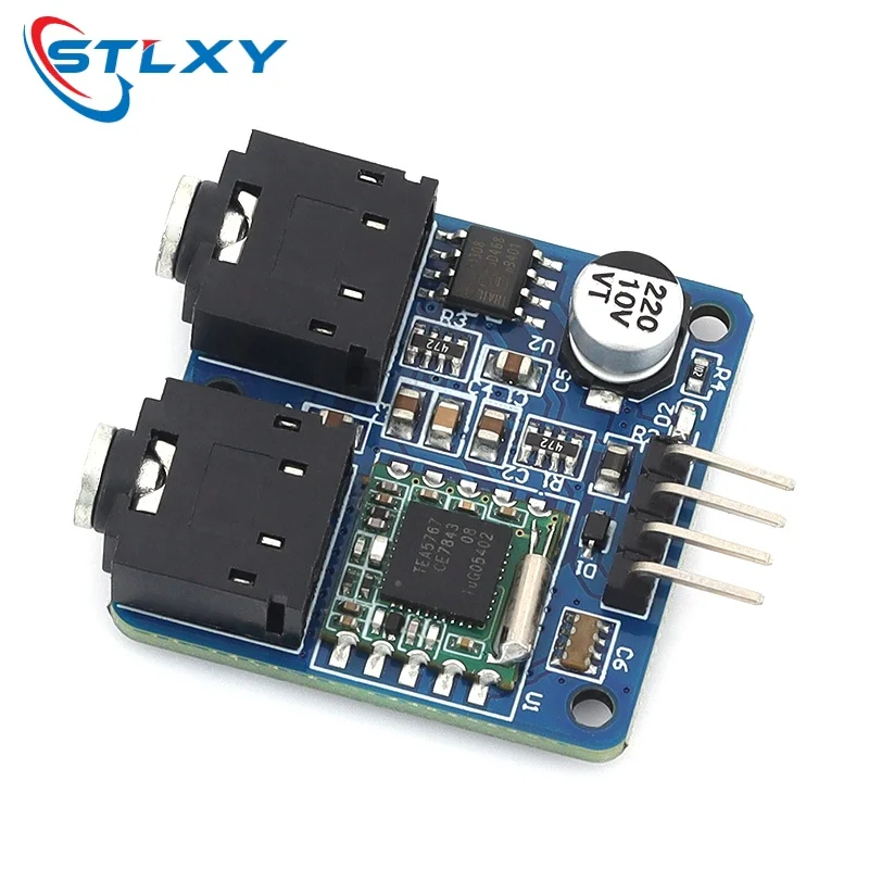 Stlxy Mini TEA5767 FM Radio Module 76 108MHZ Stereo Reception With Antenna Protection Diode Filter For Arduino DIY
