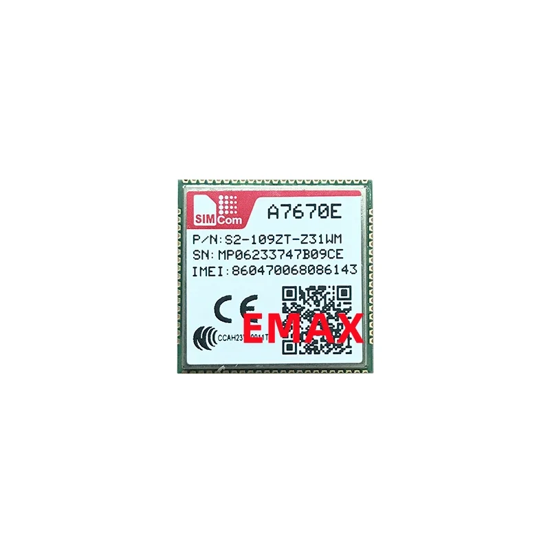 SIMCOM A7670E A7670E-LASE Module Cat1 sans GPS pour l'Europe EMEA LTE- FDD B1/B3/B5/B7/B8/B20 ompatible avec SIM7000E SIM7070E