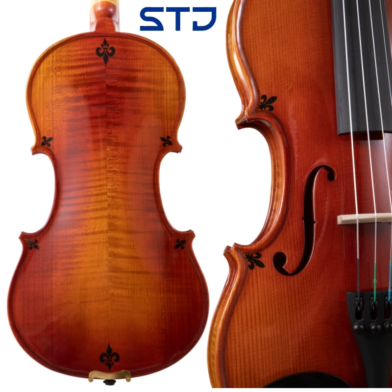 Flower shape violin SONG Maestro Spruce wood panel violin 4/4 3/4 1/2 Maple backboard fiddler Retro color violin Accessories