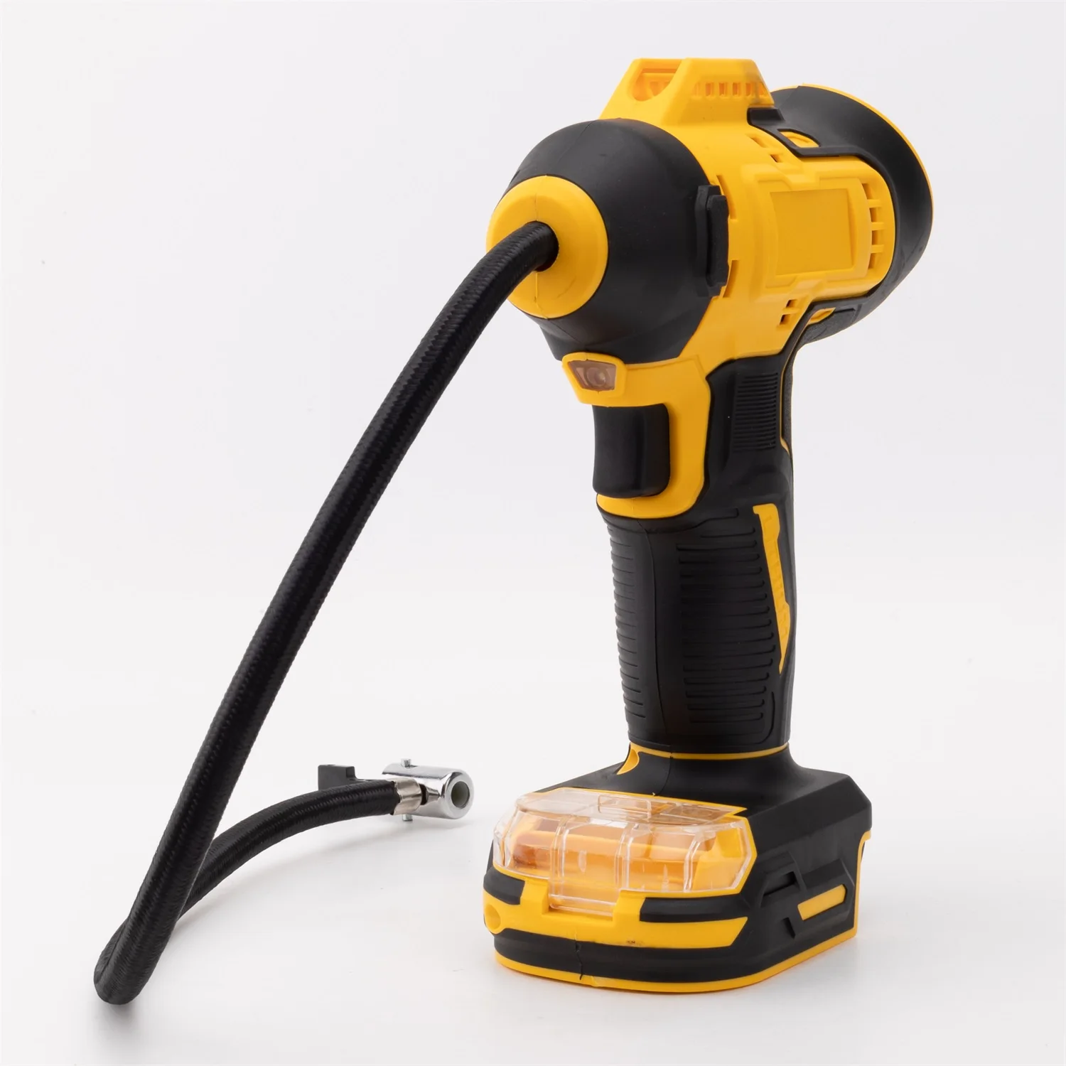 Cordless Tire Inflator Portable Air Compressor w/ Digital Pressure Gauge for Dewalt/Makita/Milwaukee/BOSCH 18 Lithium Battery - view 6
