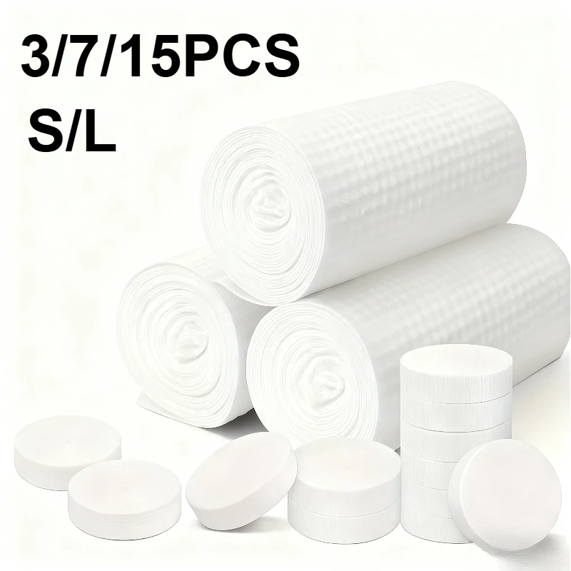 

3/7/15PCS Compressed Bath Towel Disposable Bath Towel Thick Compressed Towel Travel Camping Beach Swimming