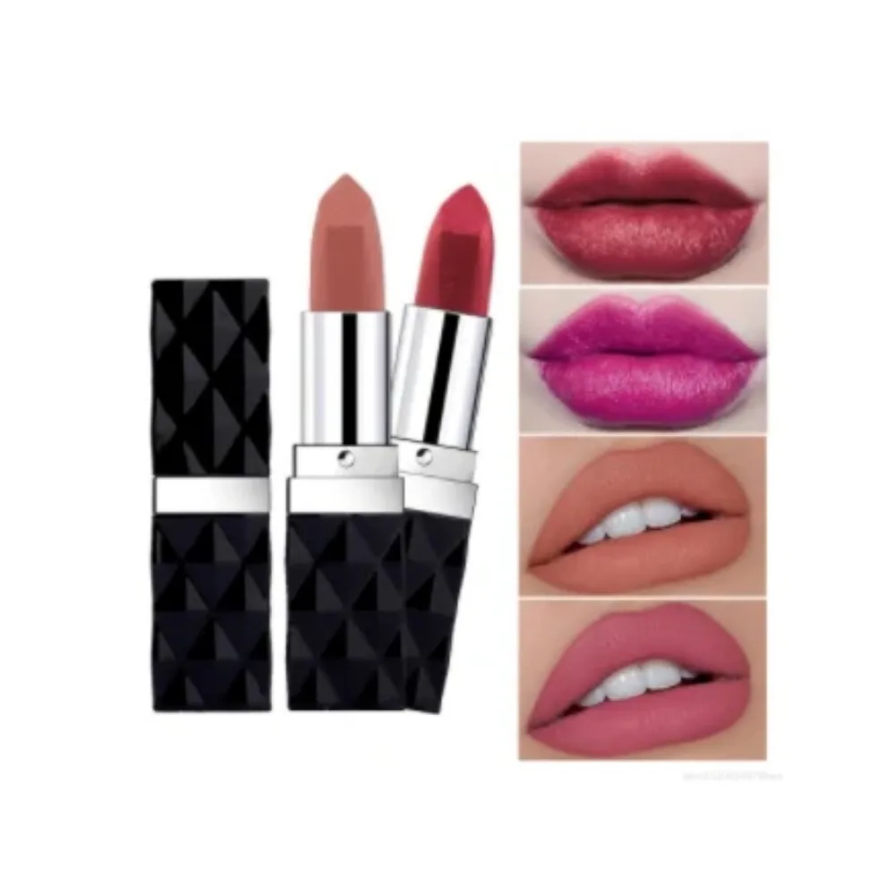 Matte Metal Lipstick 12 Colors Long Lasting Waterproof Shimmer Shine Luxury Makeup Korean Cosmetic