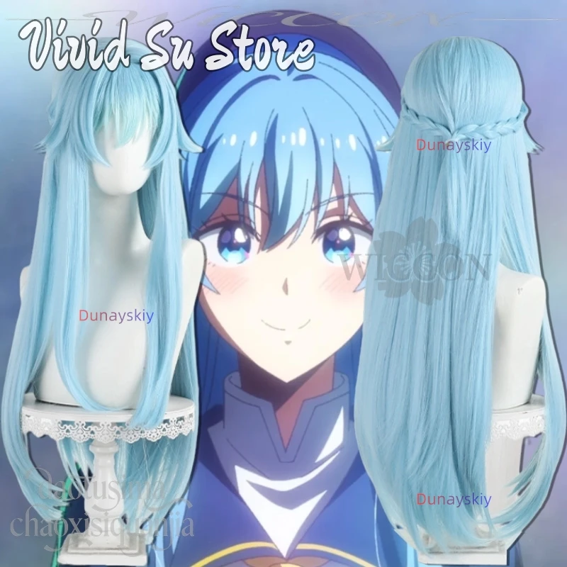 

Новый косплей-аниме «Дикий последний бос» появлялись! Длинные синие волосы Дины, мультяшные парики, головные уборы, синтетические волосы, Хэллоуин, Рождественская вечеринка