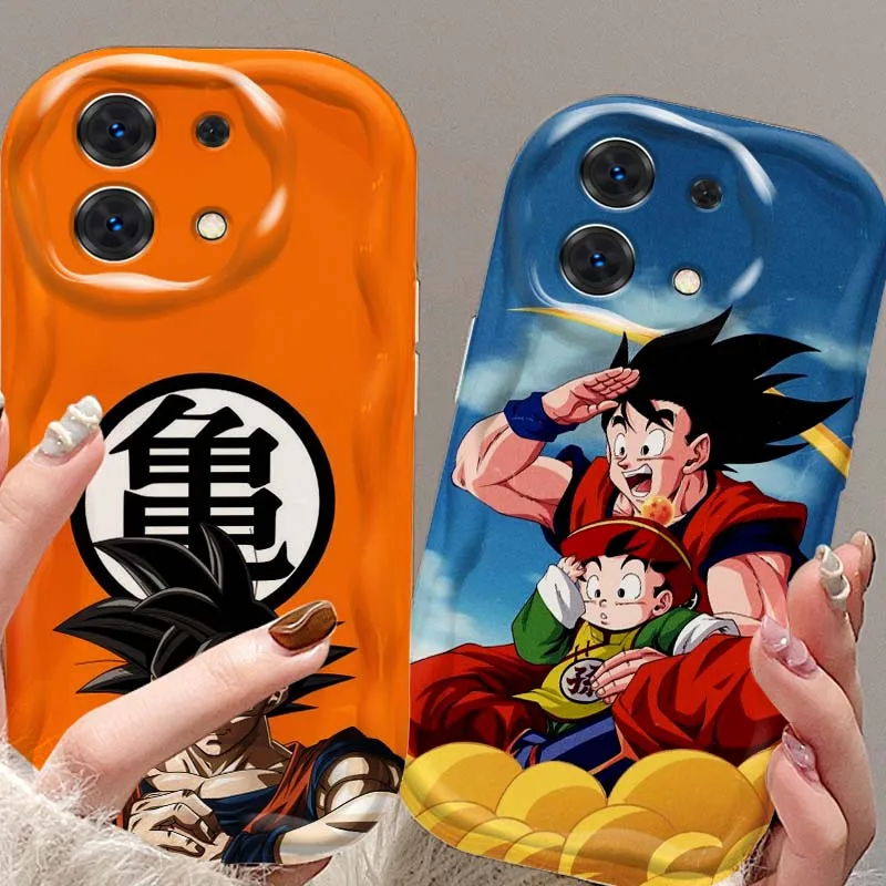

D-Dragon Balls Cute Son Goku For Xiaomi Redmi Note 14 13 12 12S 11 10 9 9S 8 Pro Plus 4G 5G Wave Oil Cover Soft Phone Case