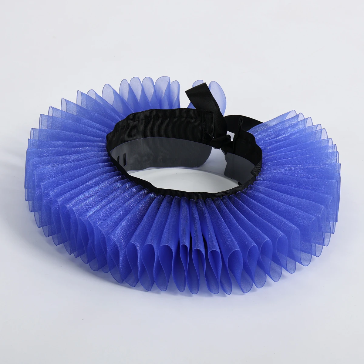 Викторианский воротник с рюшами на шее, винтажный клоун, косплей, елизаветинский марлевый воротник Диккенс