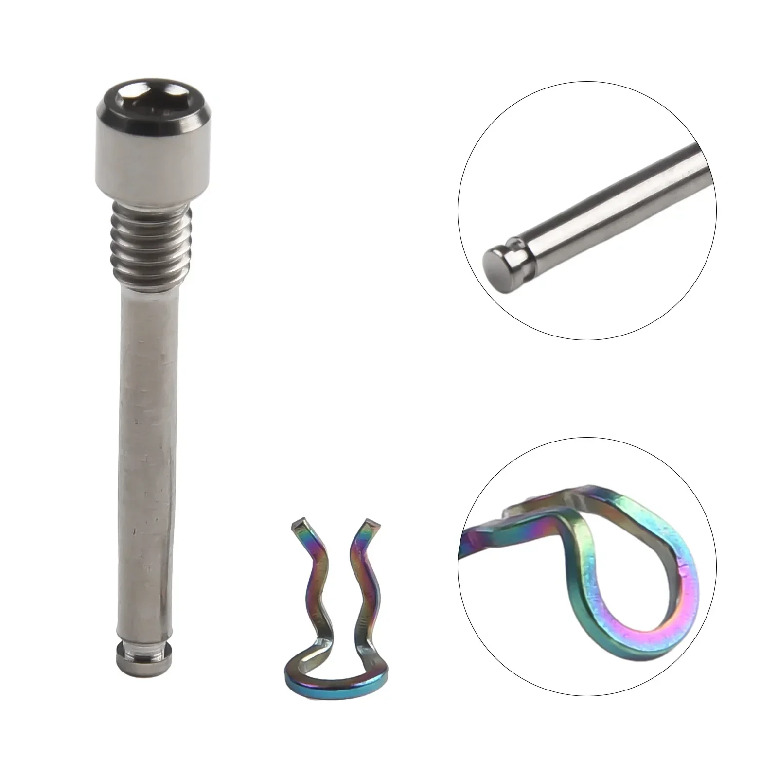 Bicycle Hydraulic Disc Brake Pad Bolt Alloy Pin Insert Caliper Screw Retainer Pin Cycling Bike Accessories Alloy Bolt Attachment