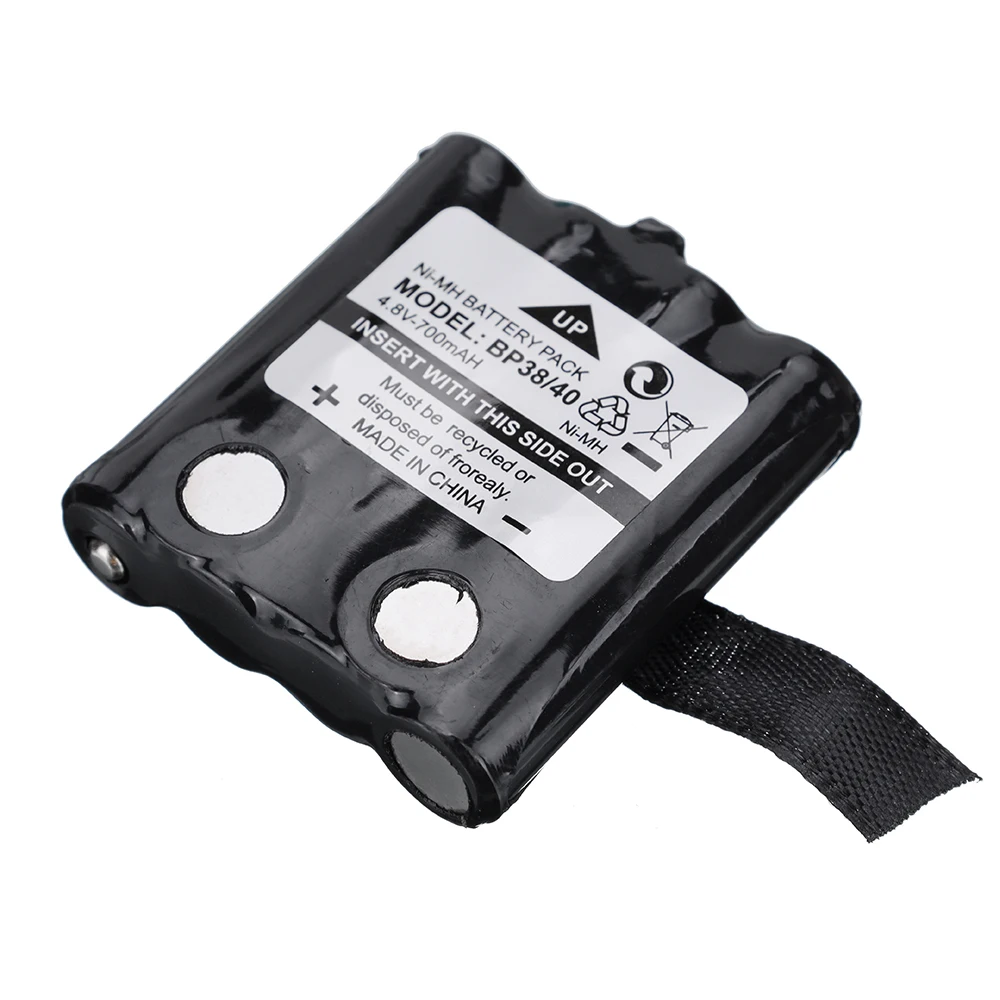 Batteria ni-mh da 2 pezzi 4.8V 700mAh per il modello della serie Motorola TLKR T4 T5 T6 T7 T8 BP-38 BP-40 BT-1013 BT-537 per il modello della serie T8