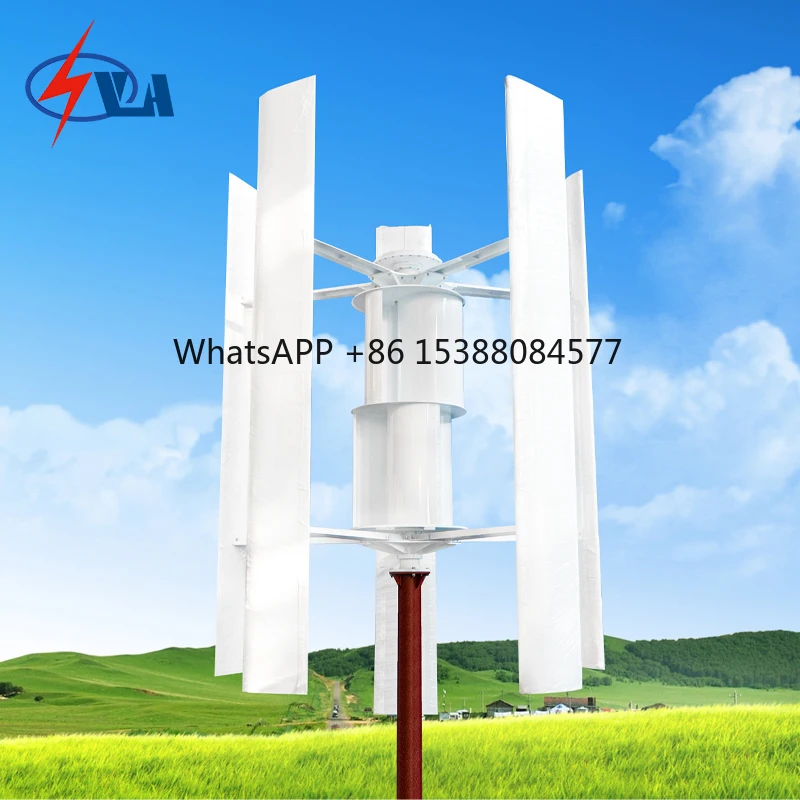 

Vertical Axis Wind Turbine 400W 500W 800W 1000W 2000W 3000W 5000W High Efficiency Wind Generator, Marine, Office, House, Etc
