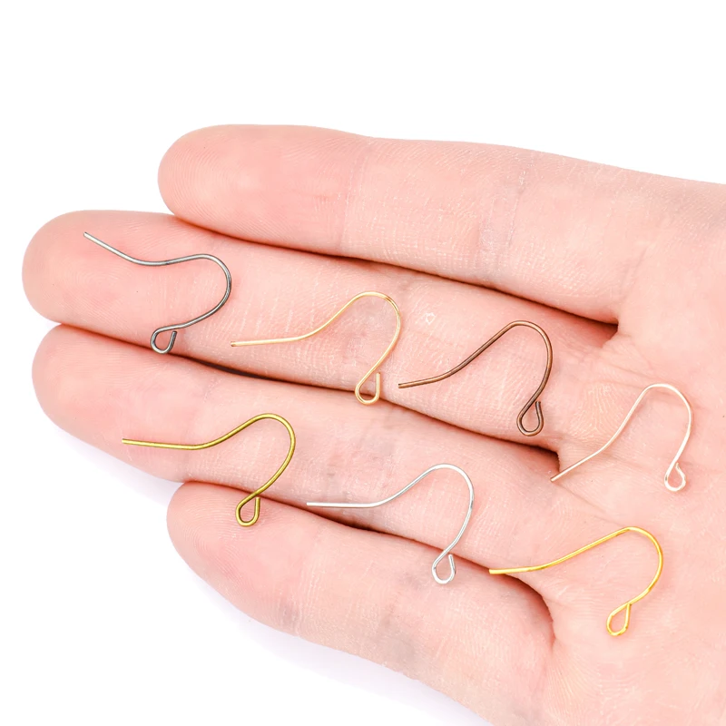 YuenZ 100pcs/lot DIY Earrings Clasps Hooks Fittings DIY Jewelry Making Accessories Iron Hook Earwire Jewelry 20*17mm V128