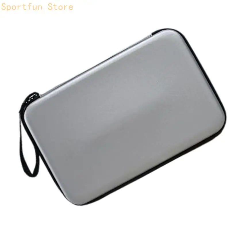 

Hard Table Tennis Rackets Storage Bag Zippers Handbag Table Tennis Accessory X7JD