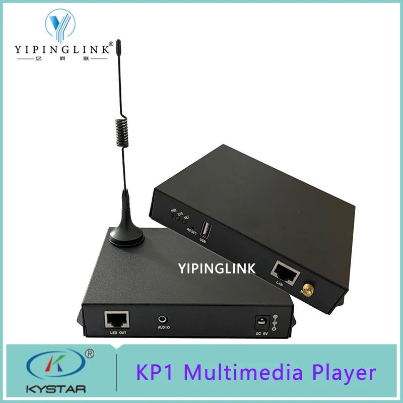 Kystar KP1 Multimedia Player LED Full Color Display Controller Professional Program Editing and Upload Kares Cloud System