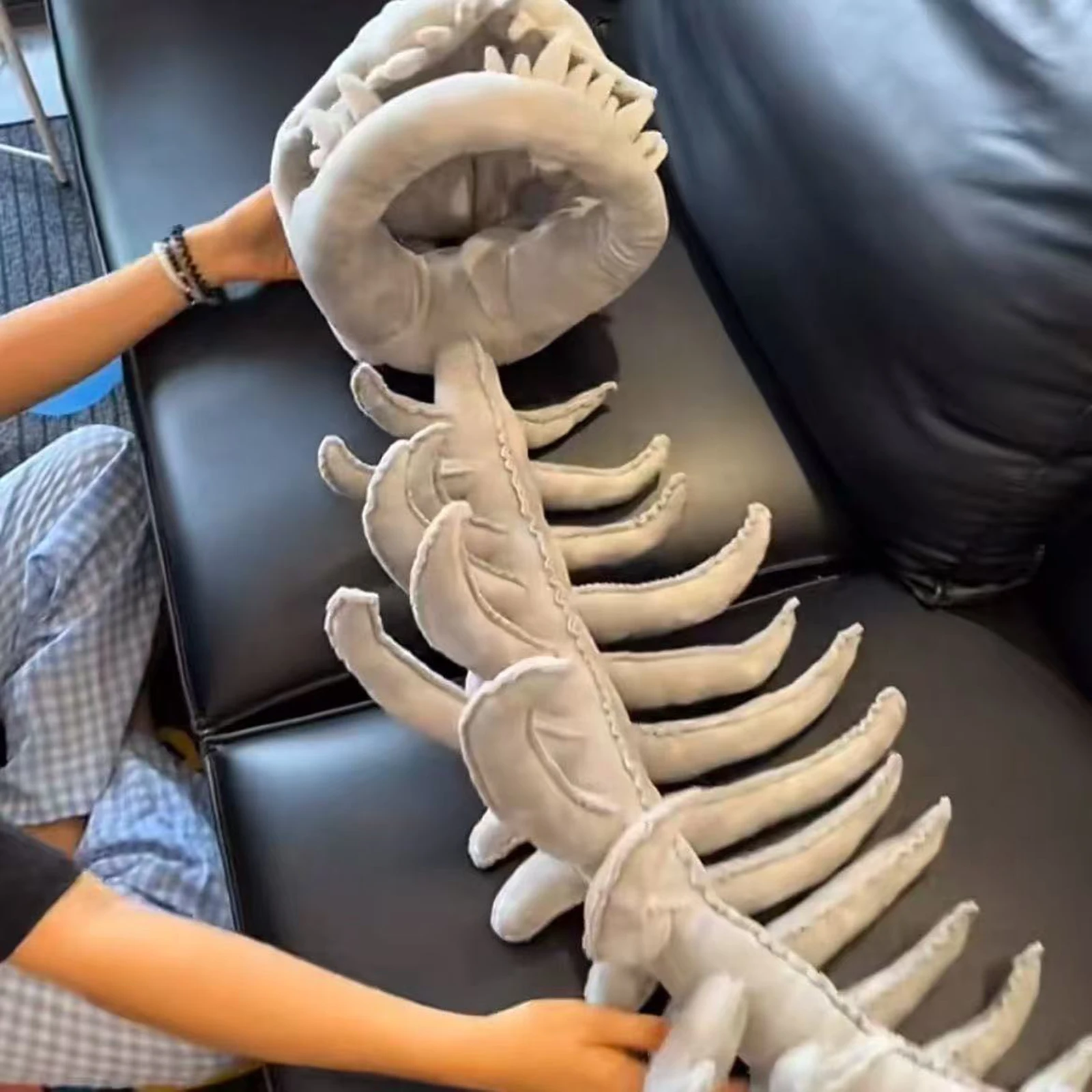 Popularny zestaw kostiumu szkieletu dinozaura 3D, realistyczny, 90 cm, zabawny nakrycie głowy, przebranie cosplay, pluszowe zabawki, kreatywne prezenty