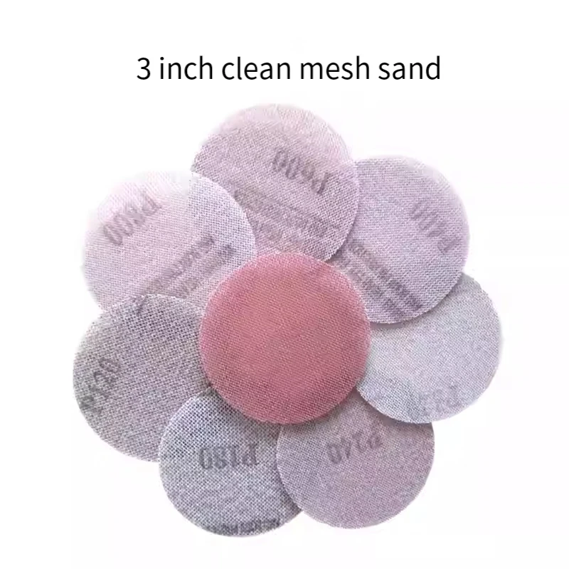 10Pcs 3/4/5/6inch Mesh Abrasive Paper Dust Free Sanding Discs Anti-blocking Dry Grinding Sandpaper 80 to 800 Grit Sanding Sheet