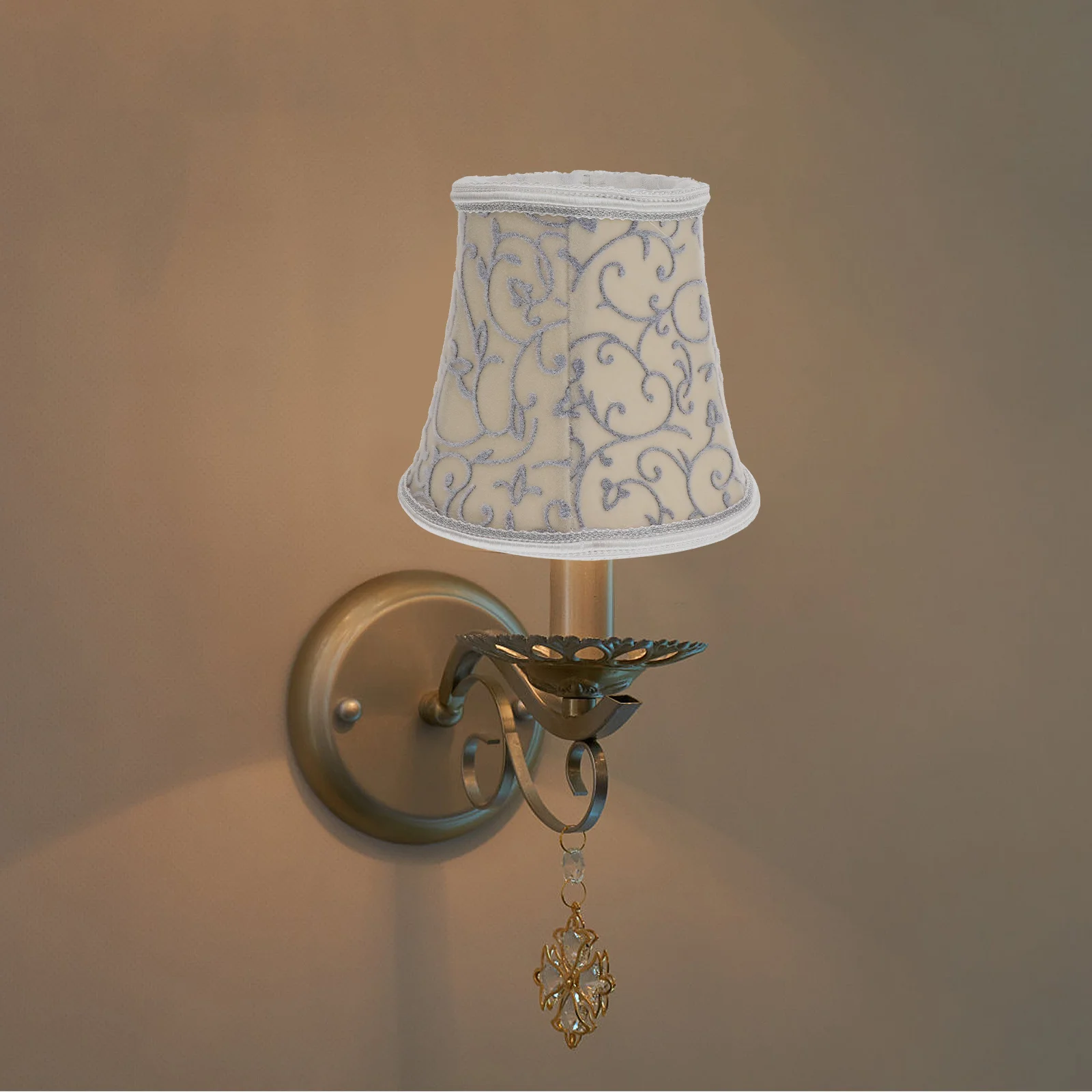 

1Pcs Premium Fabric Lamp Shade Cloth Cover European Style for Table Floor Wall Lamps Decorative Diffuse Home Warm Light