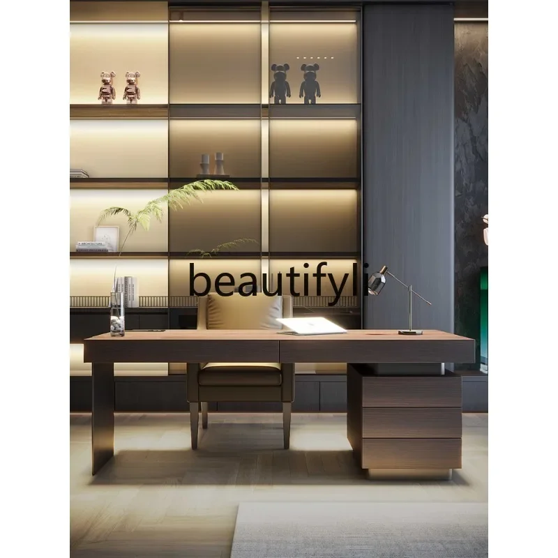 

2003Italian Minimalist Light Luxury Desk High-end Design Sense Computer Desk Home Modern Office Desk