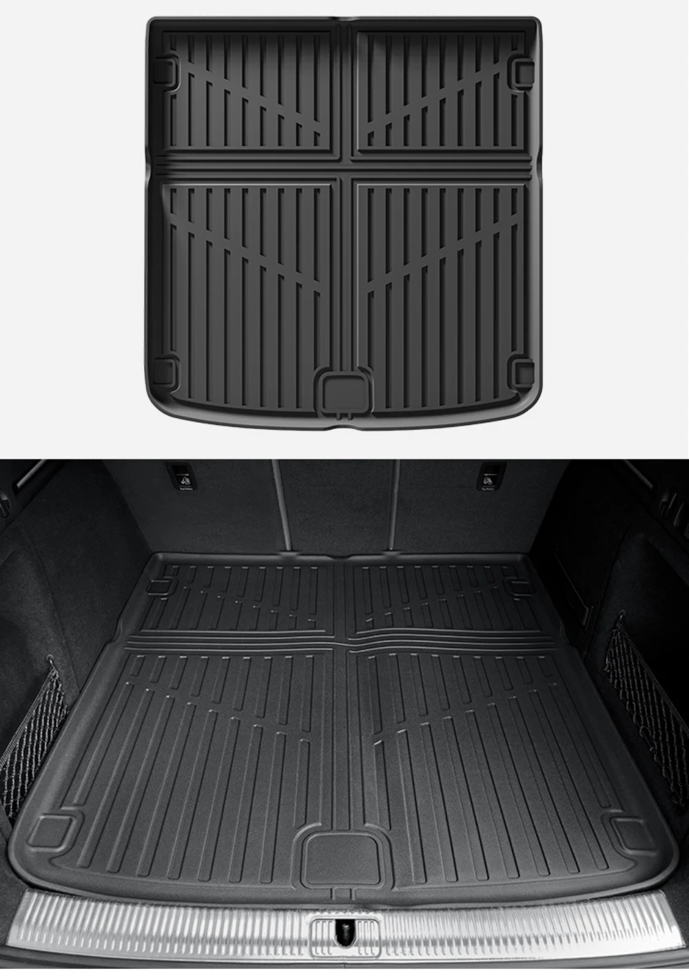 Für Audi A5 2024 2025 (nicht für A5L) TPE-Fußmatten, Kofferraummatte, 3D-Laderaumauskleidung, Bodenteppiche, wasserdicht, Allwetter-Bodenauskleidung, LHD – Detail 6