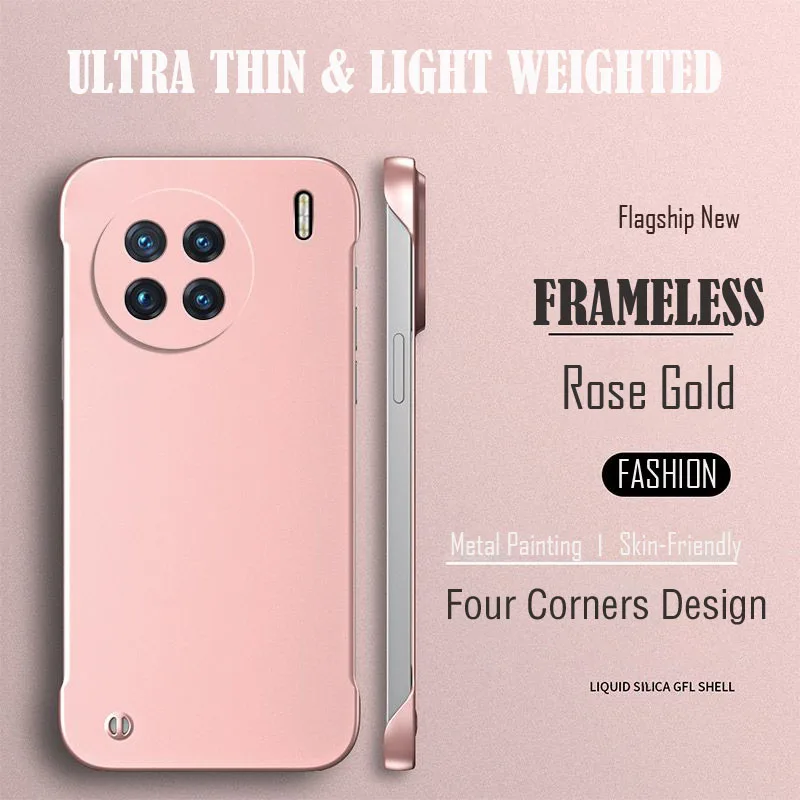 Metal Surface Painting Ultra Thin Frameless Phone Case For Oneplus 13 12 12R 11 11R 10T 10 9 8 Pro Cases Smooth Full Cover view 2