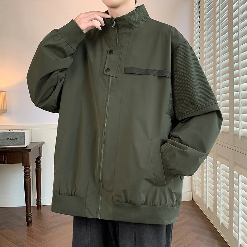 

Plus Size 6XL 7XL 8XL Men Jacket New Windbreaker Oversized Waterproof Business Casual Camping Coats Loose Male Outdoor Softshell