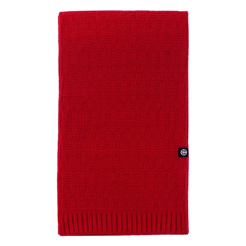 

Square Knitted Men's and Women's Universal Warm Winter Scarf, Simple and Versatile, Outdoor Cold and Windproof Solid Color Shawl