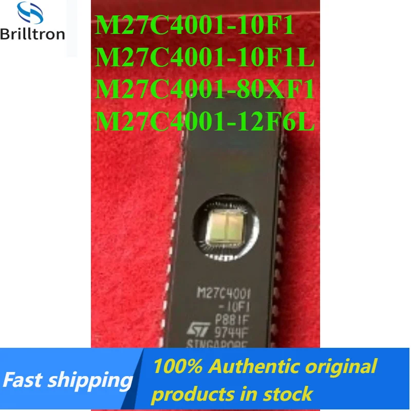 2-10PCS 100% Original M27C4001-10F1 M27C4001-10F1L M27C4001-80XF1 M27C4001-12F6L CDIP32 Memory Brand in Stock, Hot Selling!
