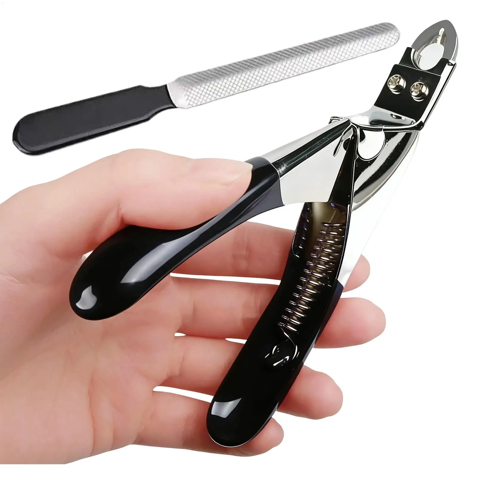 Stainless Steel Dog Nail Clippers Adjustable Pet Toenail Trimmer with File Safety Guard Sharp Blade for Small Medium Large Dogs