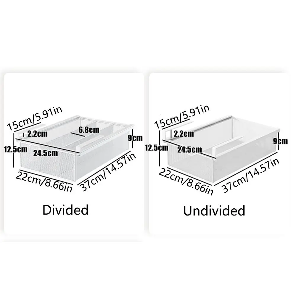 Pull-out Partition Cabinet Mesh Drawer Divided Smooth Slide Underwear Storage Rack Breathable Easy Install